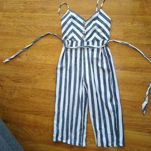 Striped romper